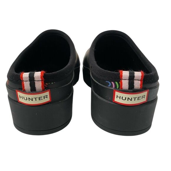 Hunter PLAY Logo Rainbow All Over Print Slip-On Mules Clogs Womens Size 8 WPSU - Picture 4 of 7